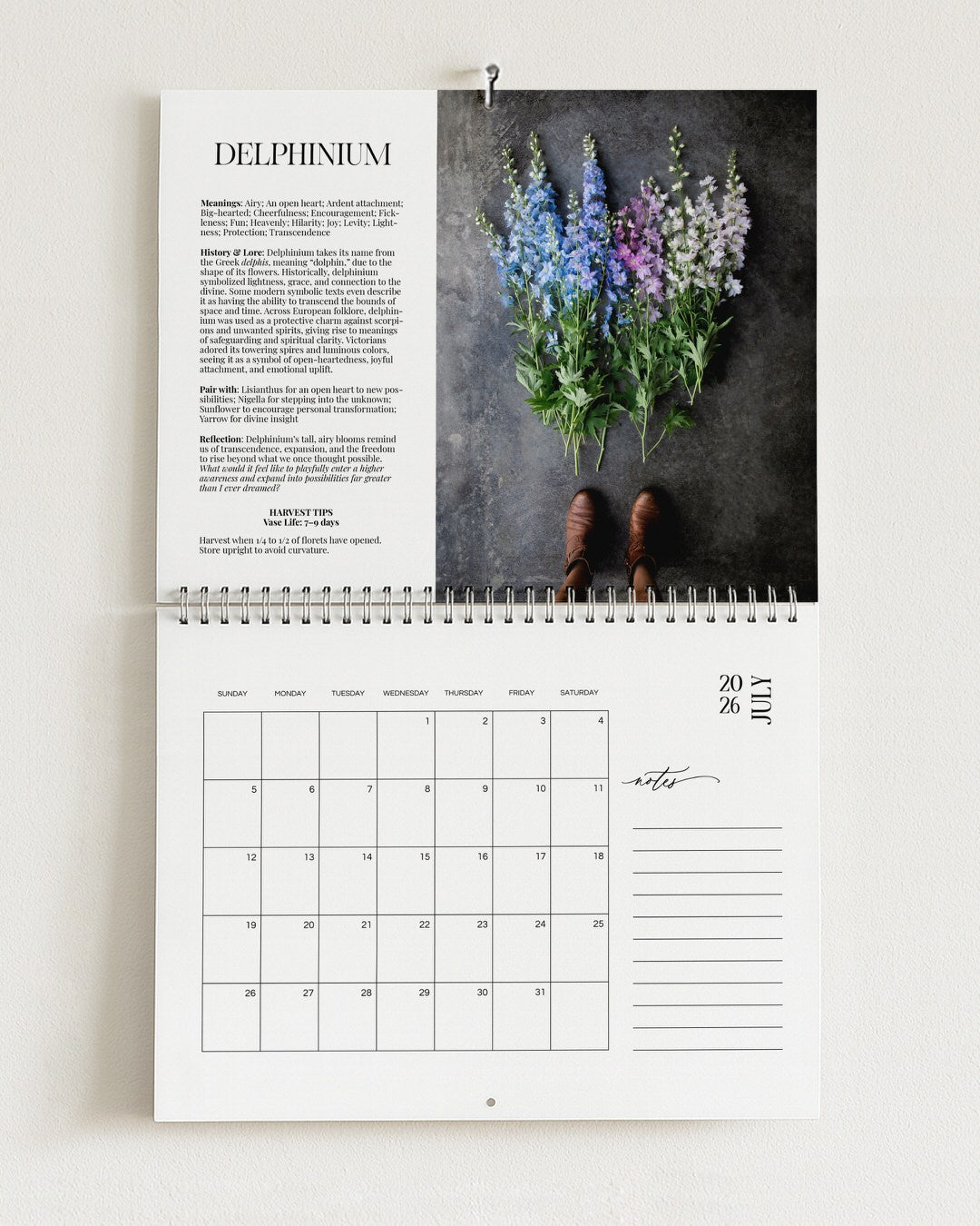 2026 PBF Photography Calendar: Botanical Alchemy (Worldwide Shipping Available)